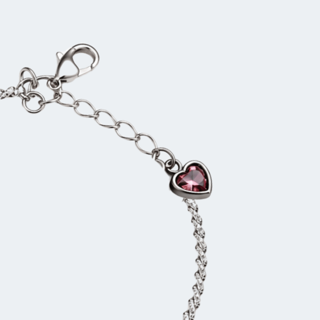 Pink Heart Anklet Bracelet | Barbie-Inspired