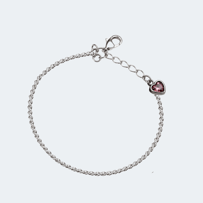 Pink Heart Anklet Bracelet | Barbie-Inspired